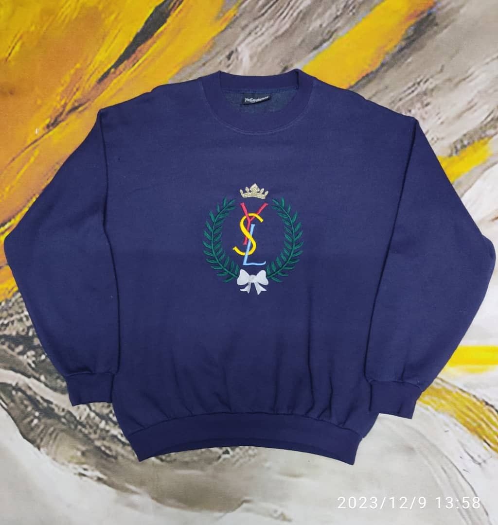 Vintage yves saint best sale laurent sweatshirt