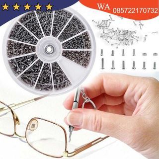 WALFRONT Baut Reparasi Kacamata Sunglasses Repair Nuts 600 PCS - A4