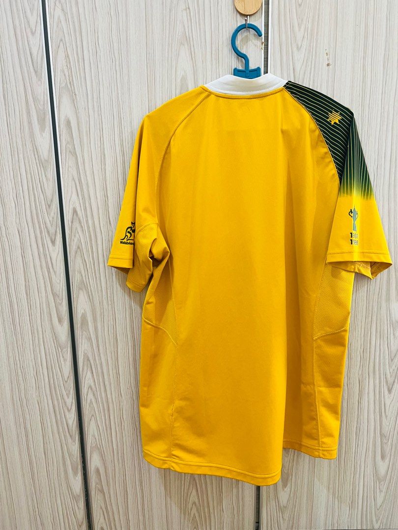 Maillot De Rugby Australie Wallabies – Homme Taille M – Jaune – Coupe Du Monde 2011