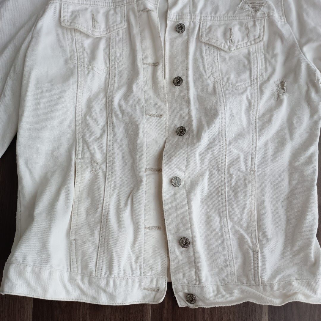 White ripped jacket deals