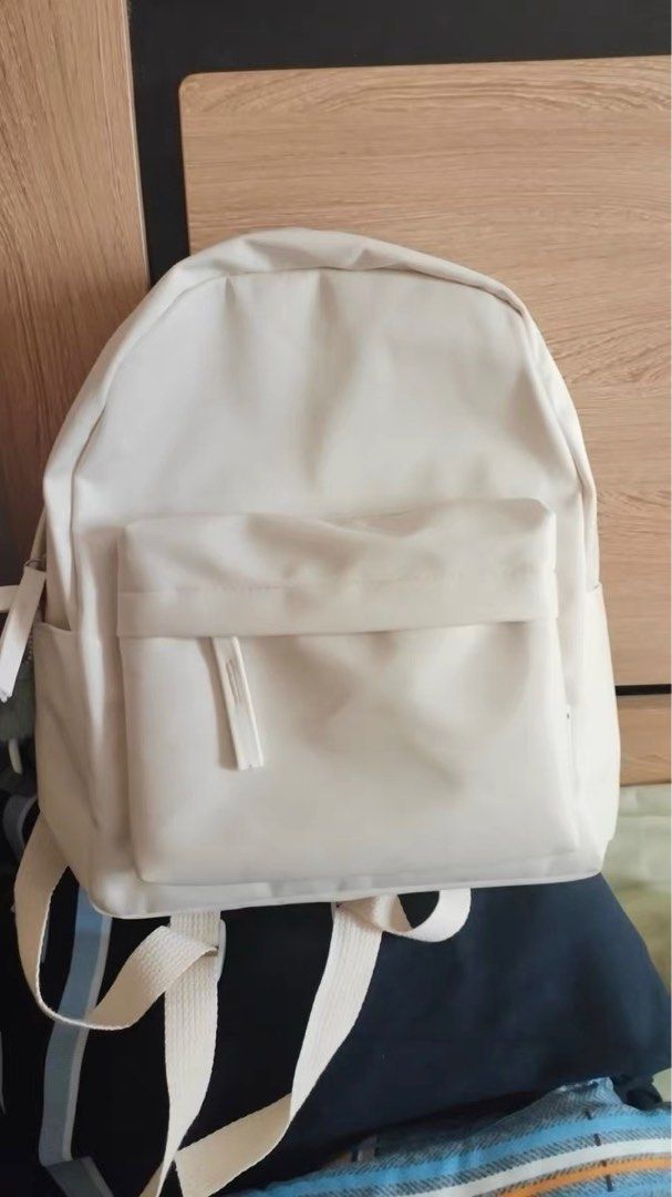 White sale canvas backpack
