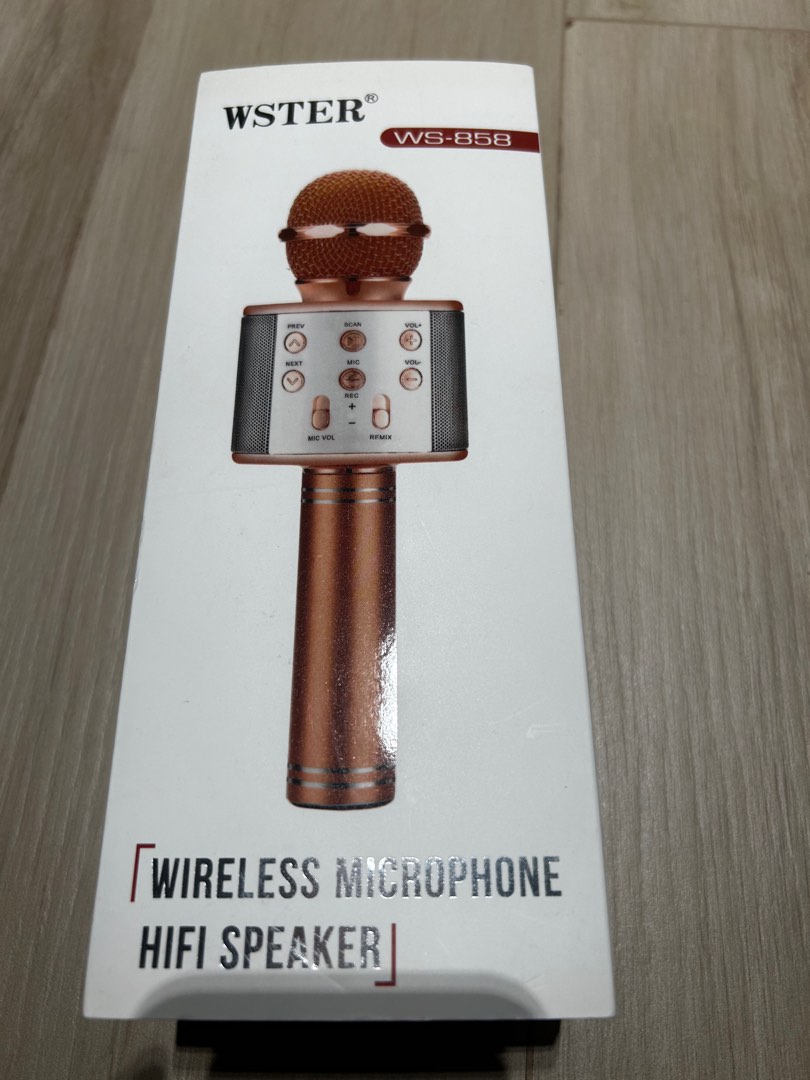 Wireless Microphone Hifi Speaker, Audio, Microphones on Carousell
