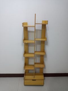 Wooden Portable Bookshelf Detachable