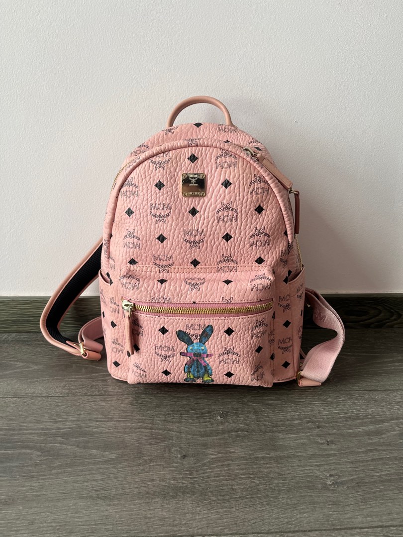 Mcm small pink backpack clearance