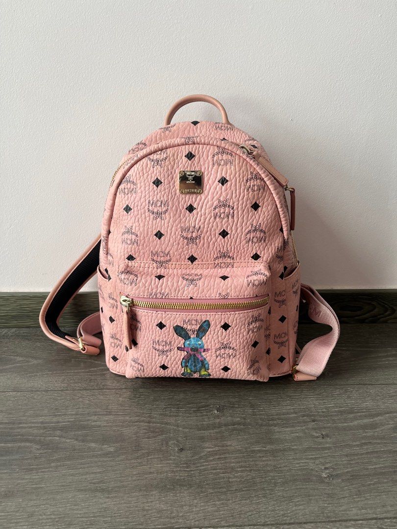 Mcm backpack best sale mini pink
