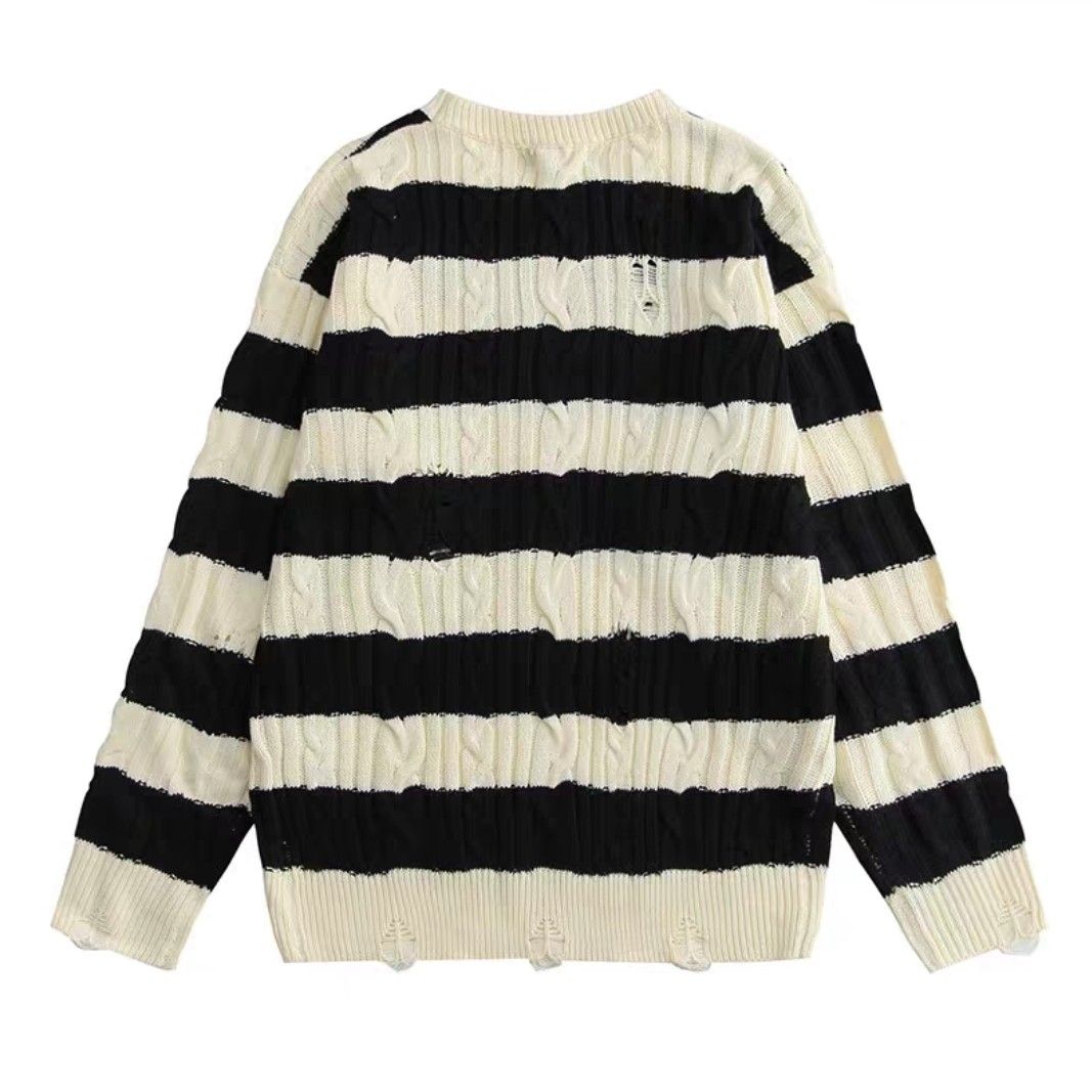 Aesthetic clearance striped sweater