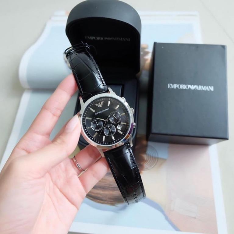 ⚡YEAR END SALE⚡ Emporio Armani Classic Chronograph Black and Silver AR2447  Men's Watch, Men's Fashion, Watches & Accessories, Watches on Carousell