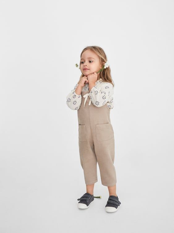 Zara baby girl dungarees top