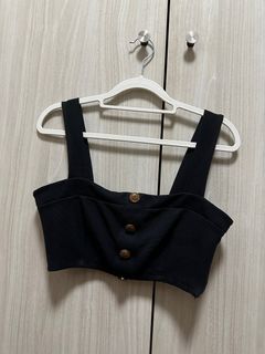 Zara Black Lace Bralette Crop Top