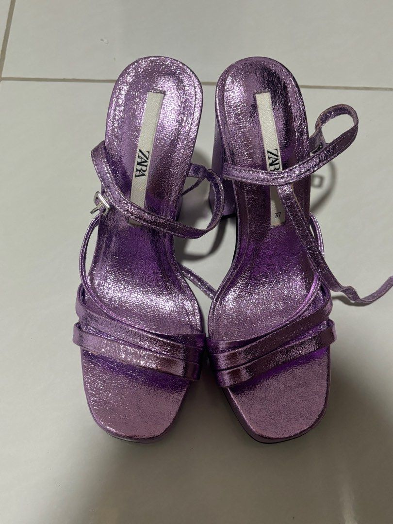 Purple glitter hotsell pumps
