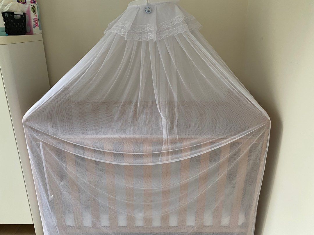 0/3 baby crib, mosquito net and ikea skonast foam mattress, 兒童＆孕婦用品, 兒童