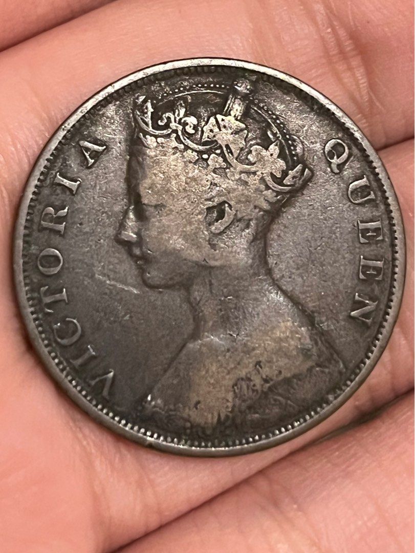 アンテーク　香港　一仙　1866年　希少 香港一仙銅幣1866, 興趣及遊戲, 收藏品及紀念品, 錢幣- Carousell