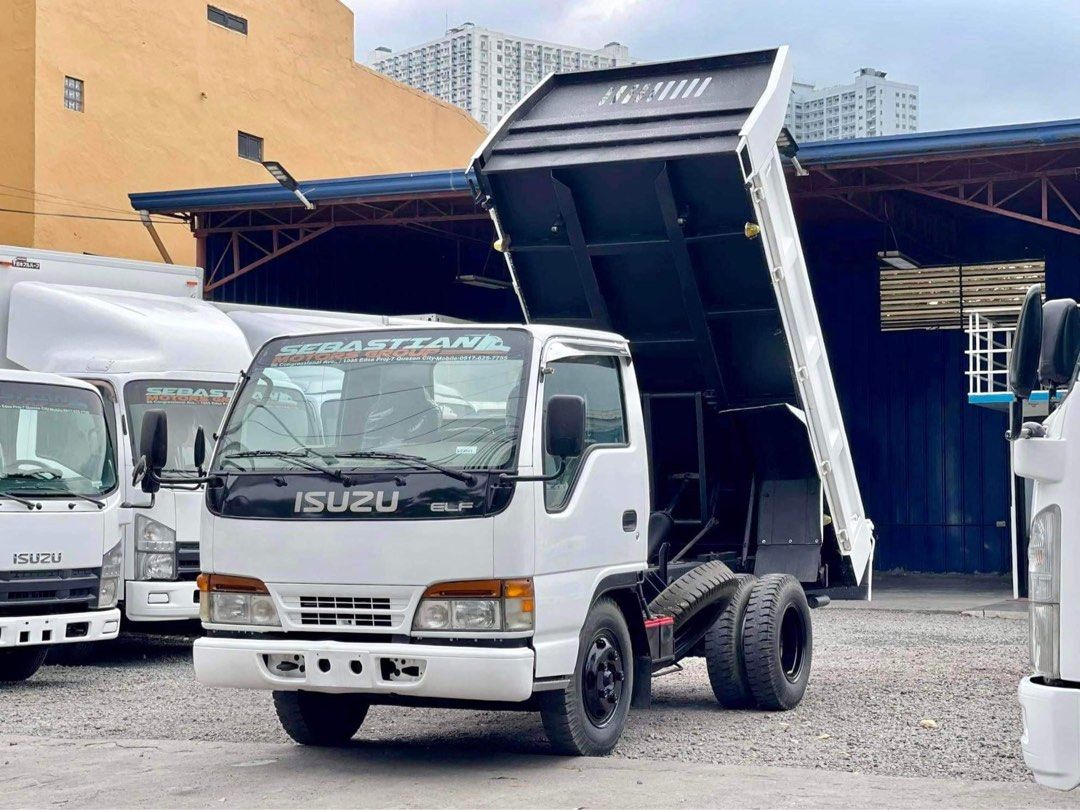 2022 Isuzu Elf Mini Dump Truck 4HF1 Inline Manual Camel Chassis