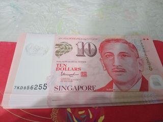 20 X New $10 Note, continuous serial numbers