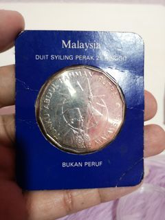 25 ringgit Malaysian silver coin