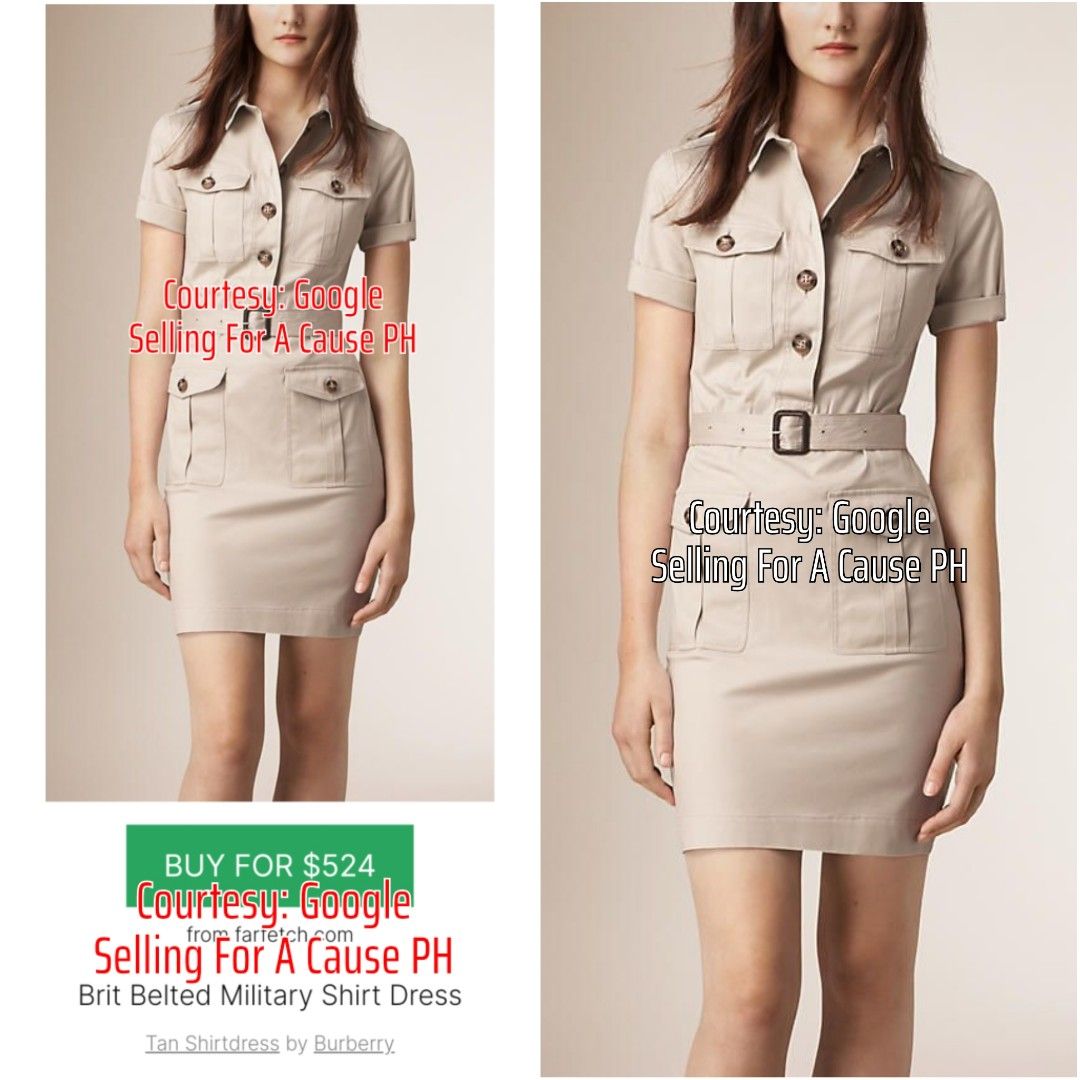 Burberry military dress online