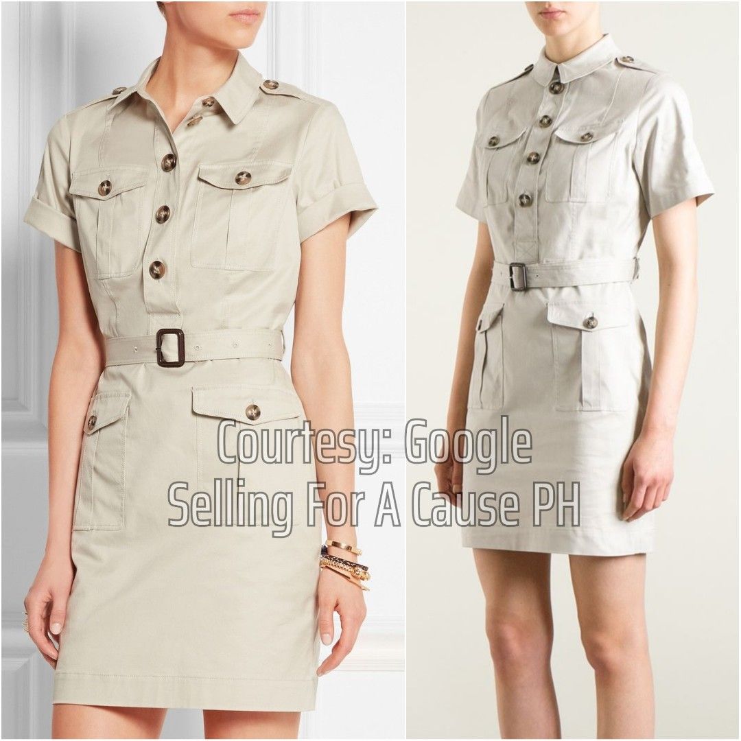 Burberry military dress hot sale