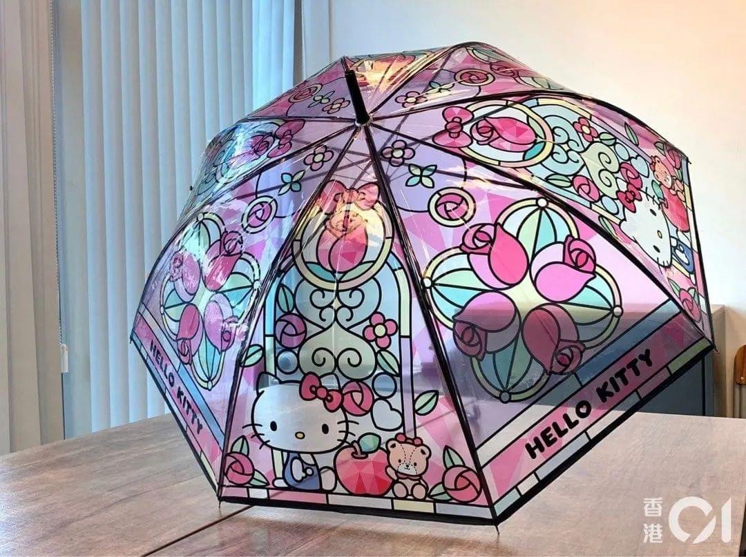 711 x SANRIO Hello Kitty Little Twin Stars Transparent Umbrella ...
