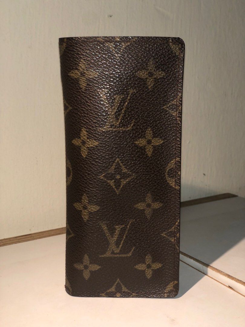 Louis Vuitton Monogram Etui Lunettes Glasses Case - Brown