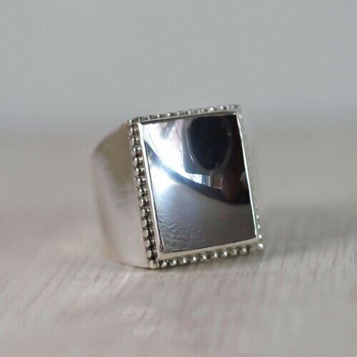 Mens hematite best sale ring
