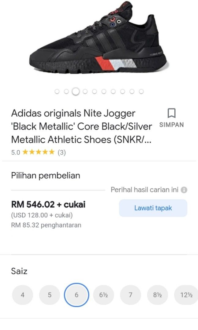 Adidas nite jogger size chart deals