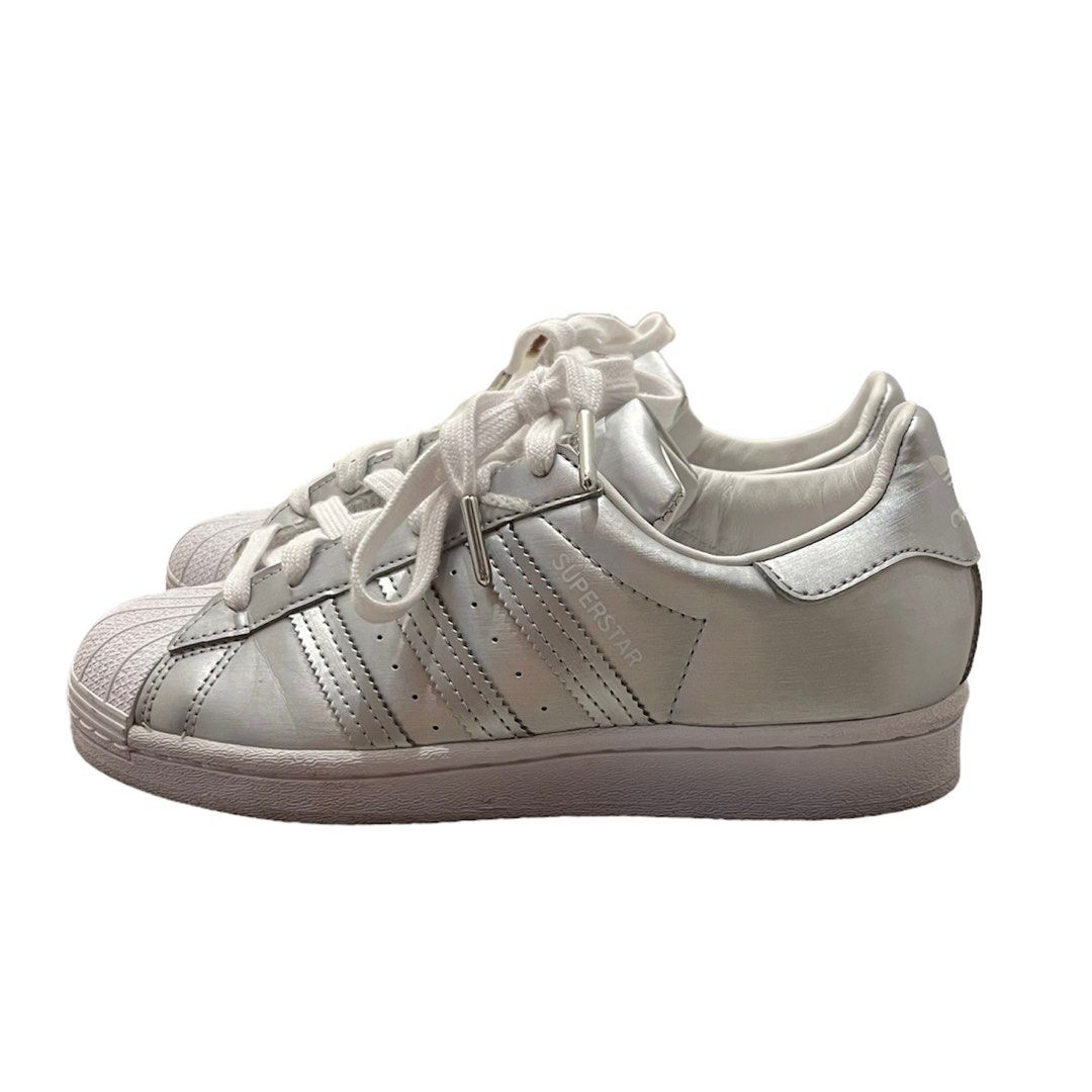 Adidas Superstar silver size or 6 womens, Women's Footwear, on Carousell