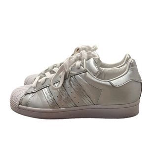 Adidas Superstar silver size 5.5 or 6 womens