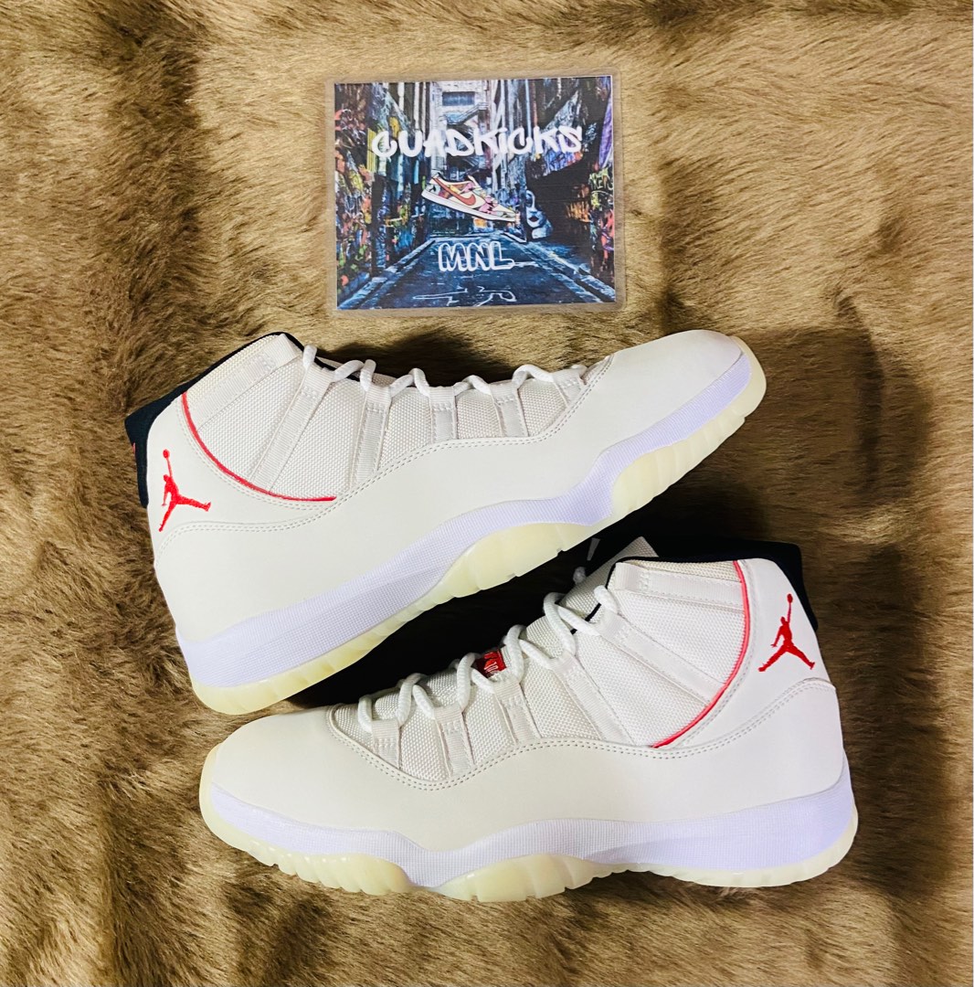 Jordan 11 retro top platinum tint men's shoe