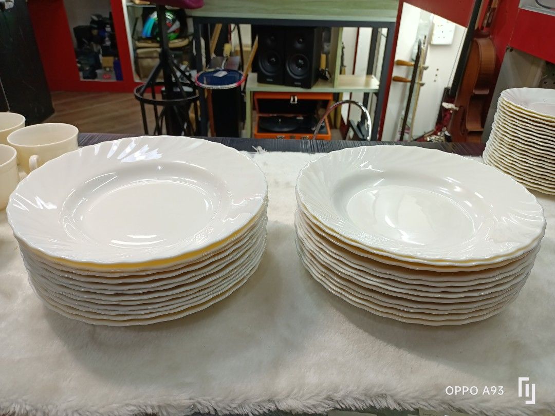 Arcopal Trianon Dinner Set, Furniture & Home Living, Kitchenware ...