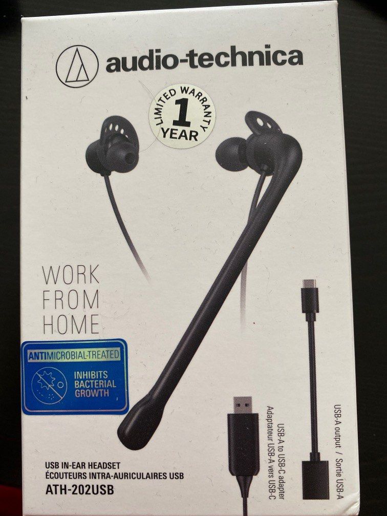 Audiotechnica headphones ATH202USB, Audio, Earphones on Carousell