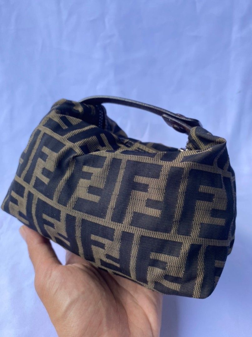 Authentic fendi zucca mini pochette bag, Luxury, Bags & Wallets on Carousell