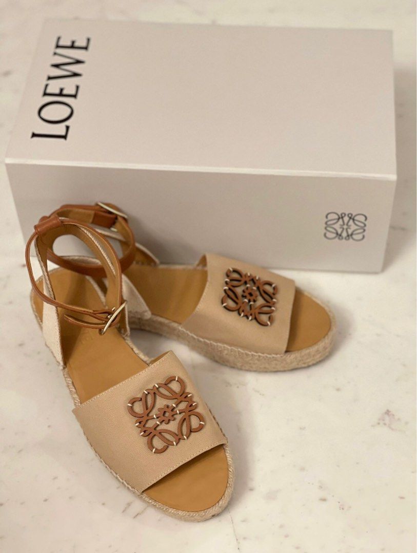 Authentic Loewe Paula s Ibiza Anagram Sandals. Women s Fashion