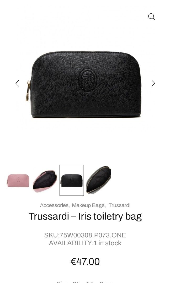 Authentic trussardi pouch (Category: Luxury Bags & Wallets) located in Cavite. Submitted by ohmie23 (Listing ID 1212801323, Image 3). Description: Authentic trussardi pouch.