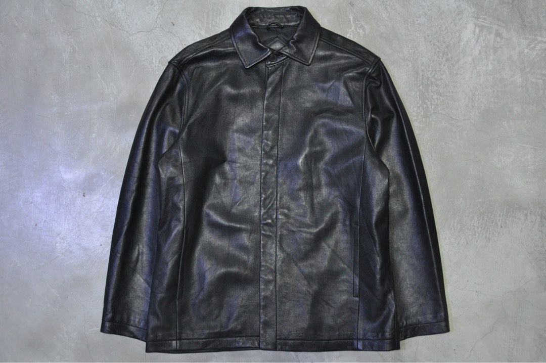 Balenciaga - 1997 - Leather Overcoat, Men's Fashion, Coats, Jackets and ...