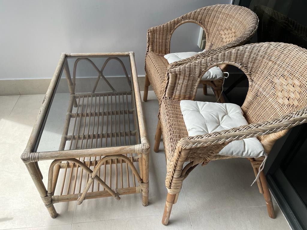 Bamboo Outdoor Furniture Set, Furniture & Home Living, Outdoor