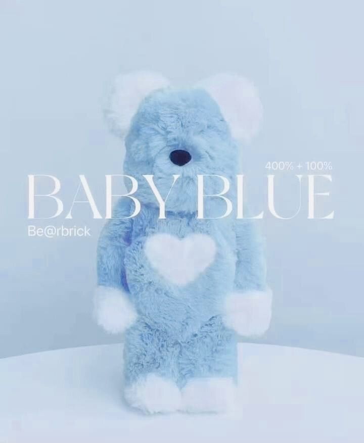 全新Bearbrick Valmuer Baby Blue 400+100%, 興趣及遊戲, 玩具& 遊戲類