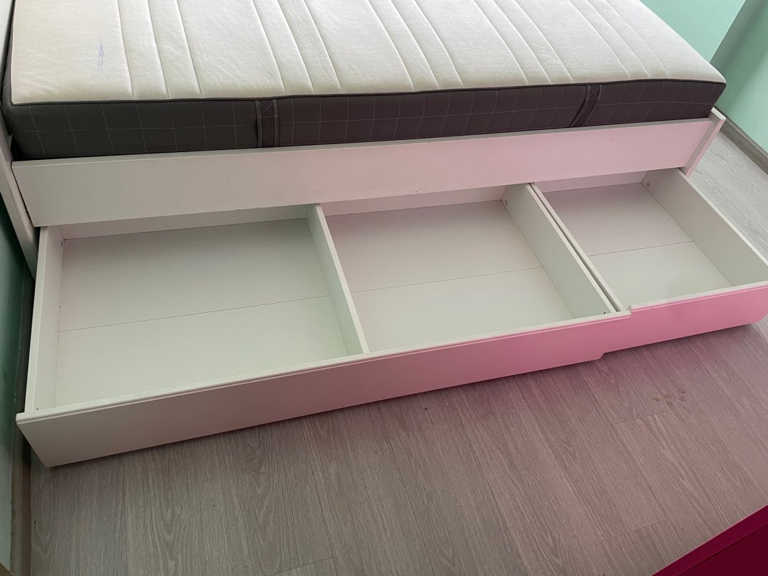 Bed storage box a set, Furniture & Home Living, Furniture, Bed Frames ...