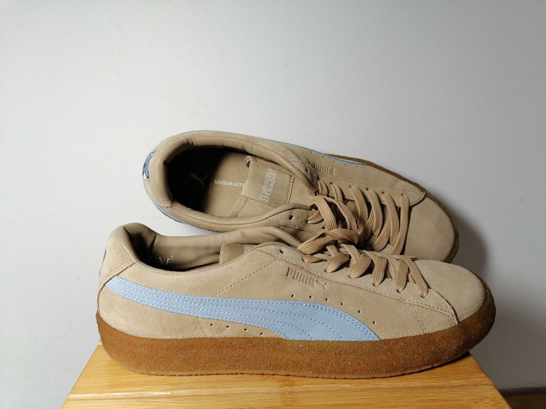Tan puma suede sales