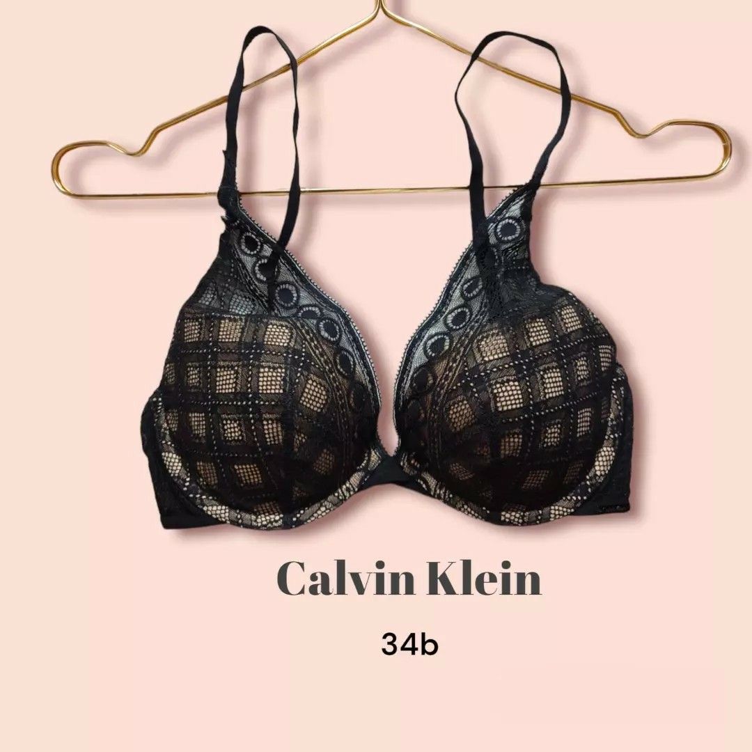 34-B Black Lace Maidenform Bra, Women's Fashion, Undergarments & Loungewear  on Carousell