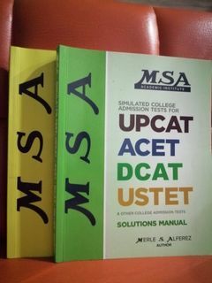 [BUNDLE] ENTRANCE EXAM REVIEWER WITH ANSWER KEY  | UPCAT, ACET, DCAT, USTET