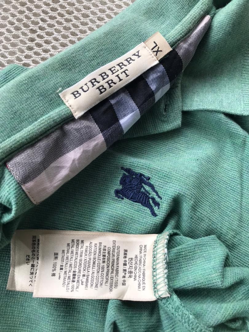 Burberry Brit Polo Shirts ( pit ), Men's Fashion, Tops & Sets, Tshirts  & Polo Shirts on Carousell