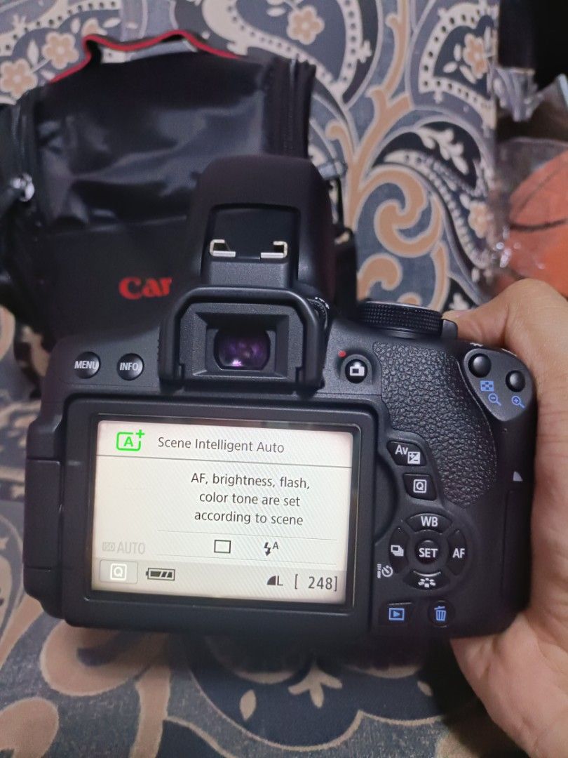Canon 750d Set DSLR (Category: Cameras) located in Caloocan City. Submitted by mr.carlo_dslr_laptop (Listing ID 1212657595, Image 3). Description: Canon 750d DSLR 18-55mm STM Wifi Touchscreen Flipscreen For 20,000 Cash For 20,000 Cash For 20,000 Cash With Charger With Battery With Strap Canon With Lens Cap With bag with 8gb with 18-55mm Good condition With Autofocus and FLASH Presentable Unit.. Cash on Delivery LBC deposit 500 ship fee to order..