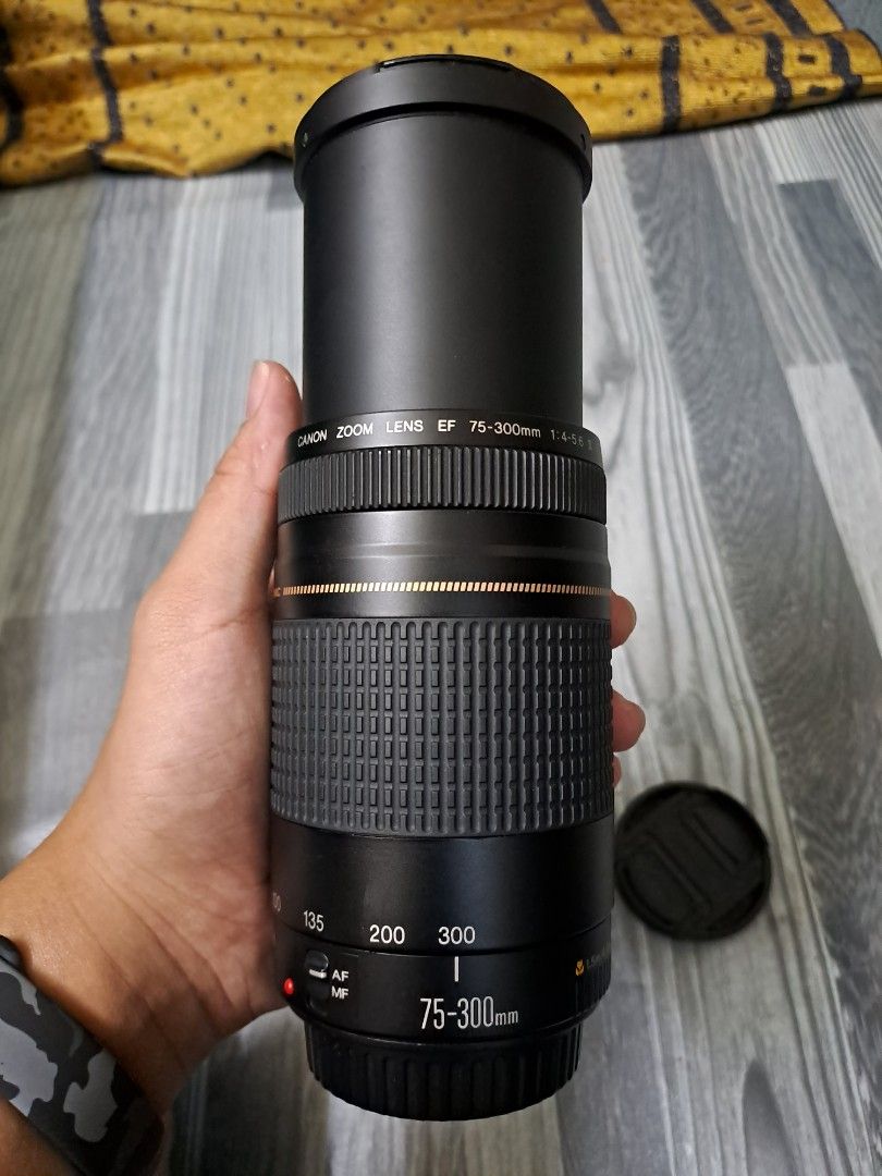 Urgent Sale Negotiable Canon Ef 75 300mm F4 5 6 Photography Lens Kits On Carousell
