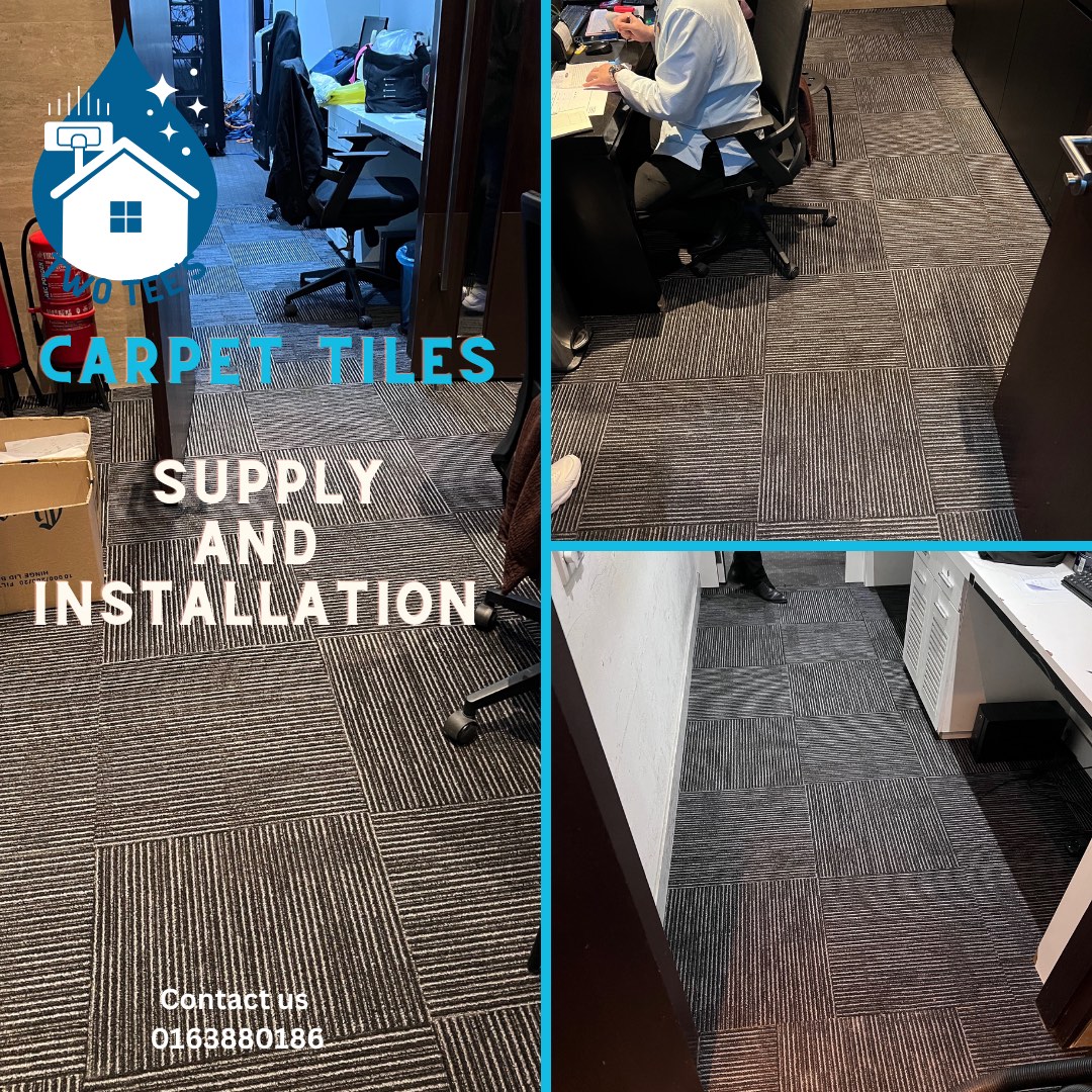 Carpet tiles installation, Furniture & Home Living, Home Decor, Carpets