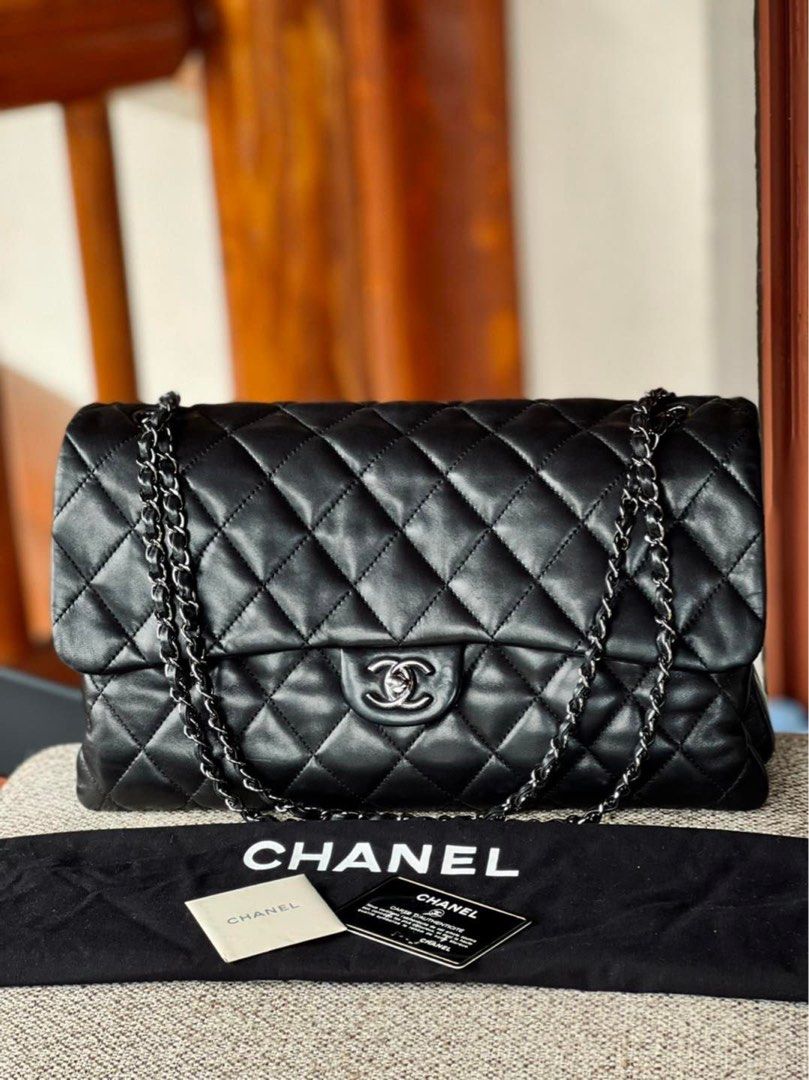 chanel flap jumbo size, Luxury, Bags & Wallets on Carousell
