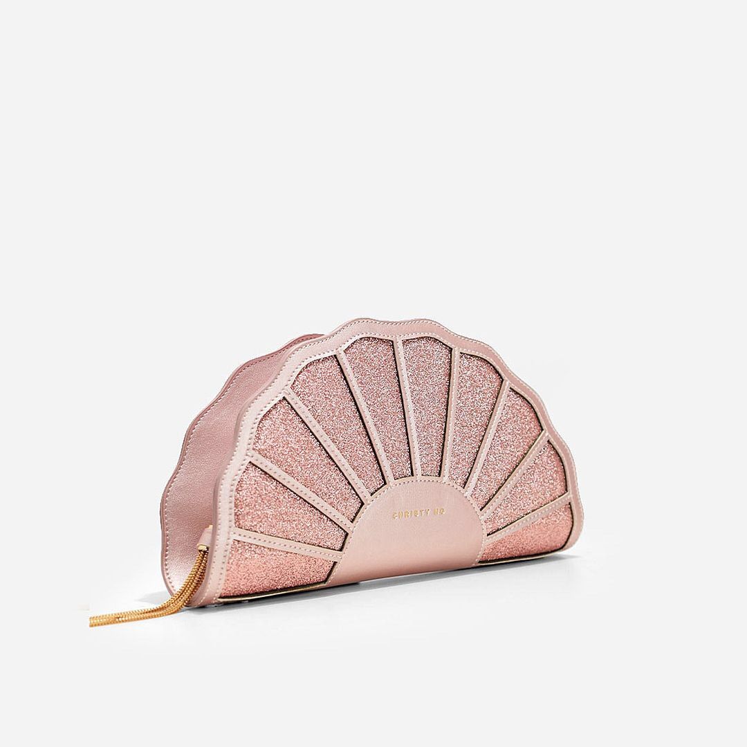 Christy Ng Signature Fan Clutch Bag, Women's Fashion, Bags & Wallets