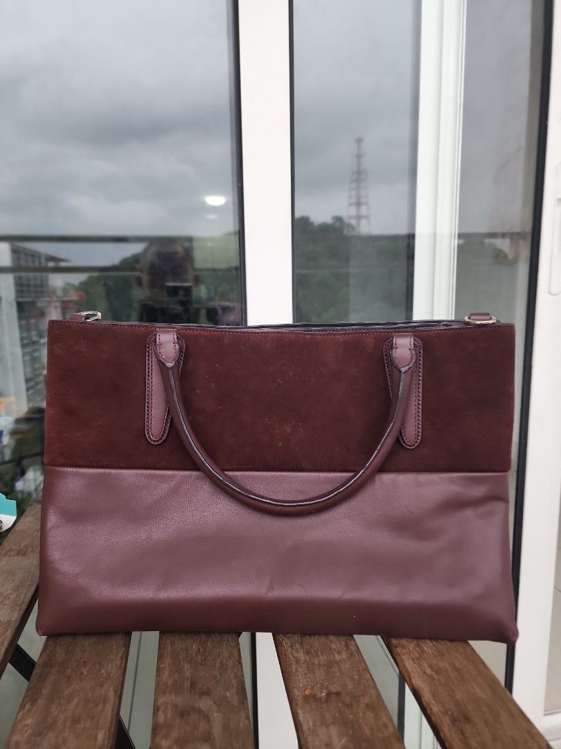 Coach suede tote 2025