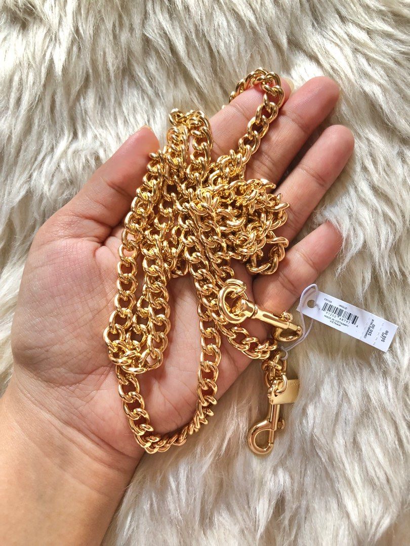 Coach gold new arrivals chain strap