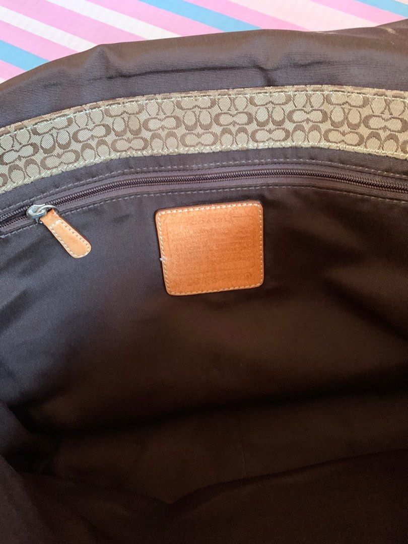 Coach Signature Hudson Commuter Messenger Bag F77004 Tan Laptop Diaper  Travel