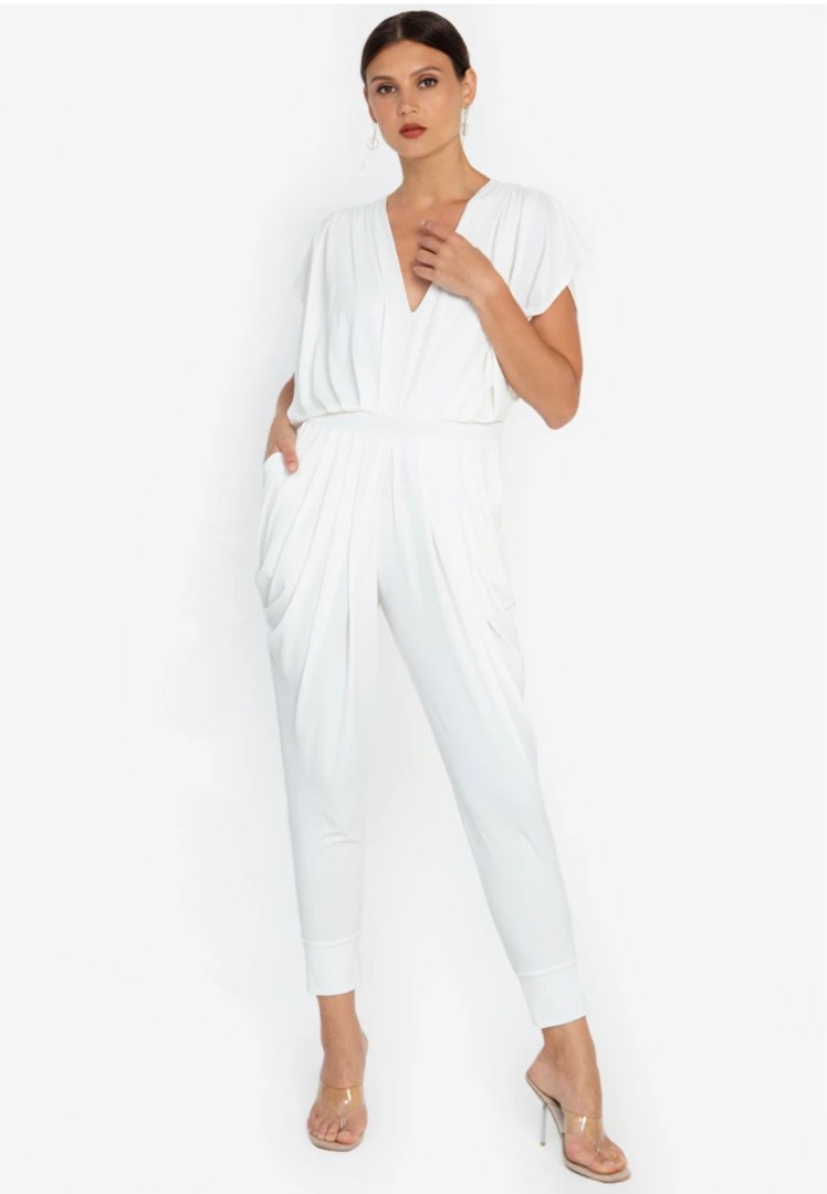 Cole Vintage White Jumpsuit, Women's Fashion, Dresses & Sets, Jumpsuits on Carousell